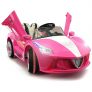 2019 Ferrari Spider GT Style 12V Ride On Motorized Kids Toy Cars Battery Powered W/ Remote, Leather Seat, LED Lights – Pink