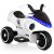 Costzon Electric Kids Ride on Motorcycle, 3 Wheels Battery Powered 6V Ride On Toy for Boys and Girls, Shark-Like Shape with Light, Music, Horn, Pedal, Moving Forward/Backward Functions, White