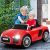 Costzon Kids Ride On Car, 12V Licensed Audi R8 Battery Powered Vehicle w/ Parental Remote Control, Double Lockable Doors, 3 Speeds, LED Lights, MP3 Player, Wheel Suspension, Portable Handle (Red)
