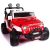 Explorer 2 (Two) Seater 12V Power Children Ride-On Car Truck with R/C Parental Remote + EVA Rubber LED Wheels + Leather Seat + MP3 Music Player Bluetooth FM Radio + LED Lights (Fire Truck)