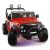 Explorer 2 (Two) Seater 12V Power Children Ride-On Car Truck with R/C Parental Remote + EVA Rubber LED Wheels + Leather Seat + MP3 Music Player Bluetooth FM Radio + LED Lights (Cherry Red)