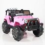 Kids 12V Battery Operated Ride On Jeep Truck with Big Wheels RC / Remote Control, Pink