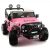 Moderno Kids Explorer 2 (Two) Seater 12V Power Children Ride-On Car Truck with R/C Parental Remote + EVA Rubber LED Wheels + Leather Seat + MP3 Music Player Bluetooth FM Radio + LED Lights (Pink)