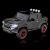 SUPERtrax Offroad Painted 4WD Kid’s Electric Ride On Car, Remote Control w/Free MP3 Player – Painted Black